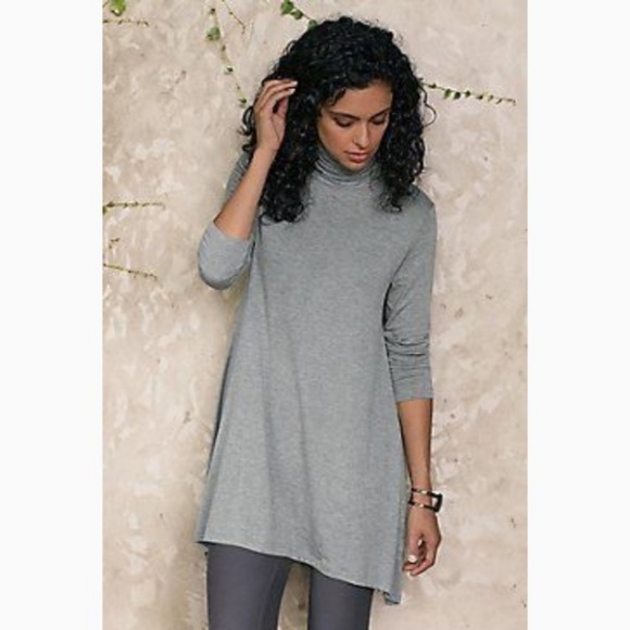 Timely Turtleneck Gray Tunic | Poshmark